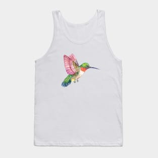 Watercolor Hummingbirds Tank Top